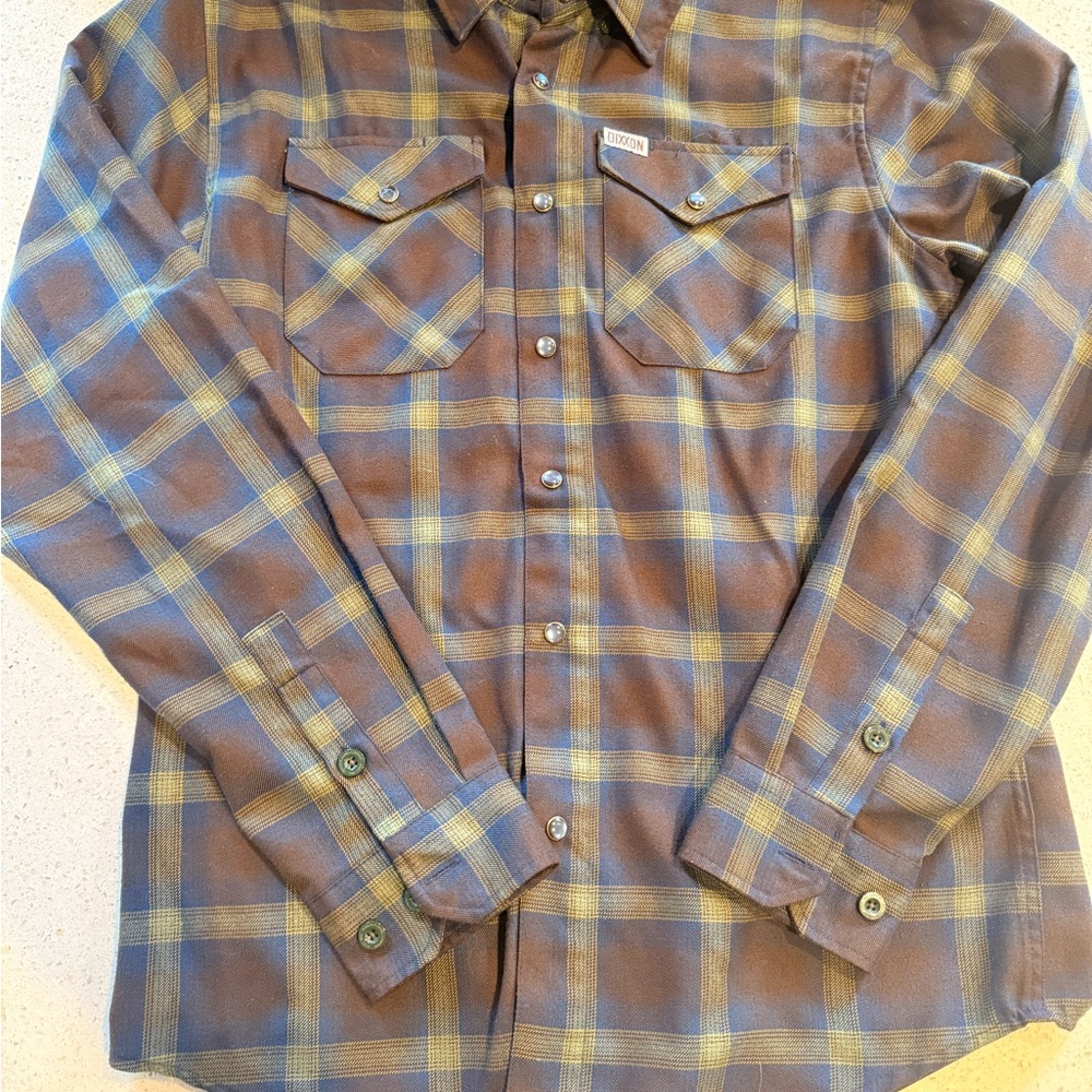 Dixxon 'The Cove' Flannel Button-Down Shirt Size Small